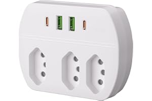 Extensao Eletrica, Extensão Tomada, Régua de Energia, Adaptador Tomada, 3 Tomadas, 2 Interfaces USB, 2 Porta USB Tipo-C, Supo