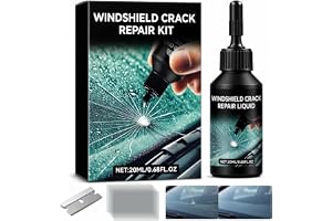 Cracked Windshield Repair Kit for Chips and Cracks, Car Windshield Crack Repair Kit, Glass Repair Liquid for Cracks, Rock Chi