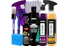 Kit Limpa Moto Cera Shampoo Desengraxante Pretinho Limpador de Corrente Vonixx Foxy Pneu Pretinho V-Floc Tok Final Acessórios