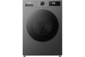 Lava e Seca Hisense 1i 11/7 kg Inverter Compacta Fit iBubble Função Steam Titanium 127V - WD1i1141BT1