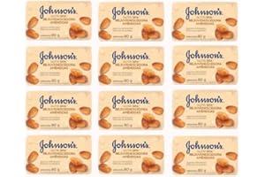 Kit 12 Sabonete Em Barra Johnson's 80g (Amêndoas)