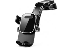 Suporte Celular Carro 360° Antivibração e Antiqueda – Ventosa Ultra Forte para Painel e Vidro – Ajuste Universal para Smartph