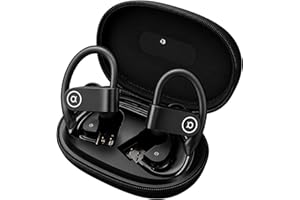 Fone de Ouvido Bluetooth 5.4 Esportivo Sem Fio TWS com Gancho Ergonômico, Bateria de 45h, IPX5 À Prova D'água, Microfone Embu