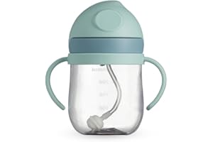 Copo de Transição Infantil 350 ml Copo Pegador Duplo tampa de proteção canudo de silicone Copo para Bebe