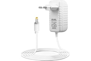 Fonte de Energia Bivolt de 15W, Adaptador de Energia Compatível com Alexa Dot 5ª, 4ª e 3ª Geraçãos, Cabo para Alexa Dot com R
