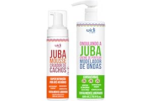 Widi Care Kit Ondulando a Juba, Creme de Pentear Modelador de Ondas 500ml e Mousse Criador de Cachos 200ml