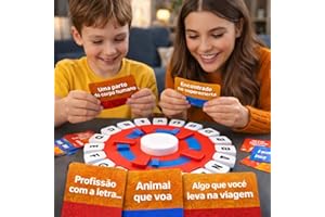 Jogo Stop Eletrônico 10 Segundos Timer Raciocínio Tapple Caça Palavras Educativo Família Cartas Desafio Letras Brinquedo Inte