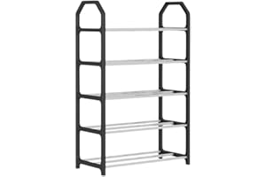 SAPATEIRA ORGANIZADORA PORTA SAPATOS - 10 Pares 5 Andares Para Quarto Hall de Entrada Multiuso: Tênis, Prateleira de livros,