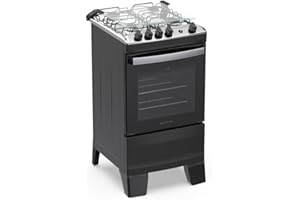 Fogão 4 Bocas Atlas Agile Up com Mesa de Inox a Gás Bivolt