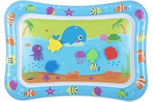 Tapete Infantil de Água Inflável para Bebê Almofada Sensorial Interativa Brinquedo Baby Educativo 48,5x67,5cm