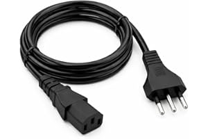 Cabo de Energia Tripolar 3 Pinos 1,5m Bivolt | Padrão Brasileiro | Compatível com PC | Monitor | TV | Notebook | Fonte de Ali