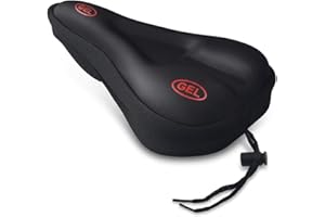 Capa Selim Bike para Bicicleta com Banco Gel - Almofada Estreita Anatômica com Enchimento e Espuma de Alta Densidade, Antider
