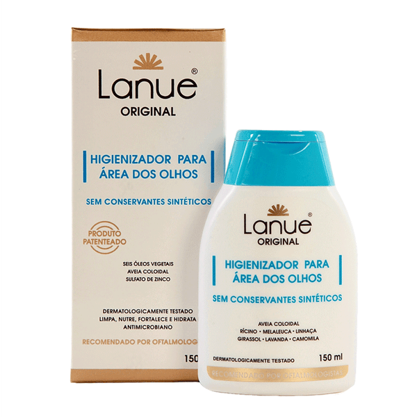 Higienizador Área dos Olhos Lanue Original Cílios e Pálpebras 150ml
