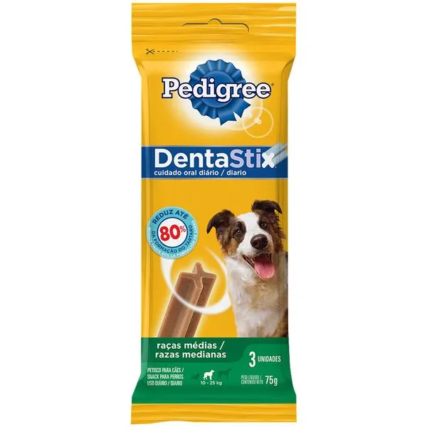 Petisco Pedigree Dentastix Raças Médias 75g