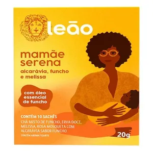 Chá Leão Mamãe Serena Alcarávia, Funcho e Camomila 10 Sachês