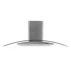 Coifa de Parede com Vidro Curvo Philco, 90cm, 3 Velocidades, Dupla Filtragem, Aço Inox - PCO90G 110V