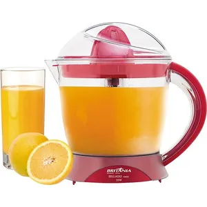 Espremedor de Laranja 1.5L Britânia Bellagio Maxx com Dupla Rotação e Acionamento Automático Vermelho 220V