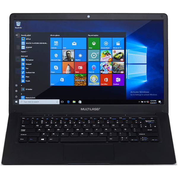 Notebook Legacy Intel Celeron, Tela Full HD 14.1 Pol., Windows 10, Multilaser - PC208