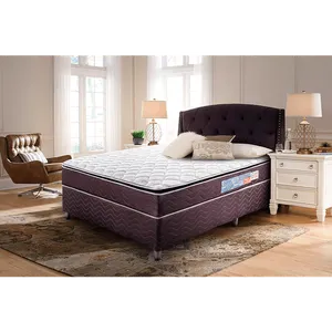 Conjunto Box Casal, Espuma D40, Euro Pillow e Mola, 138x188cm - Classic D40
