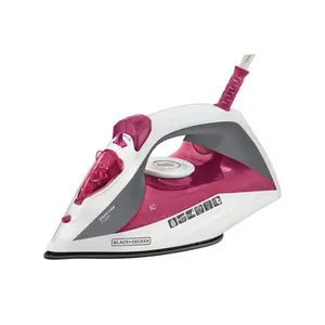 Ferro a Vapor Antiaderente Black+Decker FX2200 220V Branco e Rosa