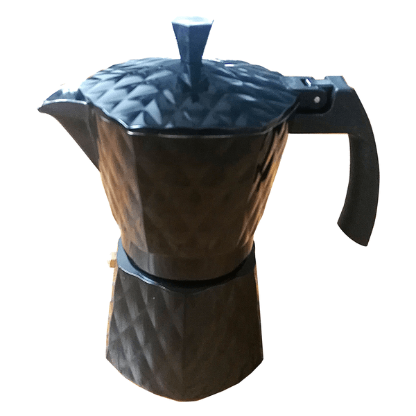 Cafeteira Italiana Fort Solutions, 14,3 x 19,7 cm, Alumínio, Preta- CAFE016 Cafeteira Italiana Fort Solutions, 14,3 x 19,7 cm, Alumínio, Preta- CAFE016