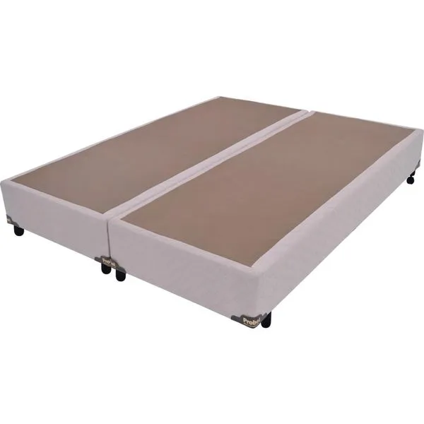 Box Casal Queen com Tecido Sued 158x198cm - Probel Sued Marfim