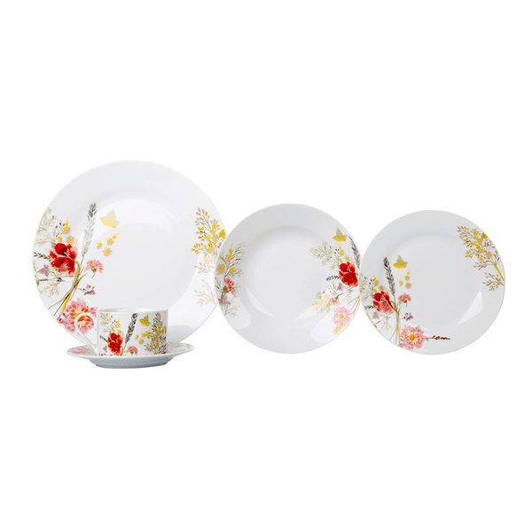 Aparelho de Jantar Casa Ambiente, 20 Peças, Porcelana - APJA053