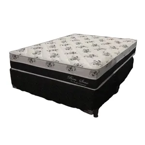 Conjunto Box Casal Bom Sono com Pés em PVC Rígido 138x188