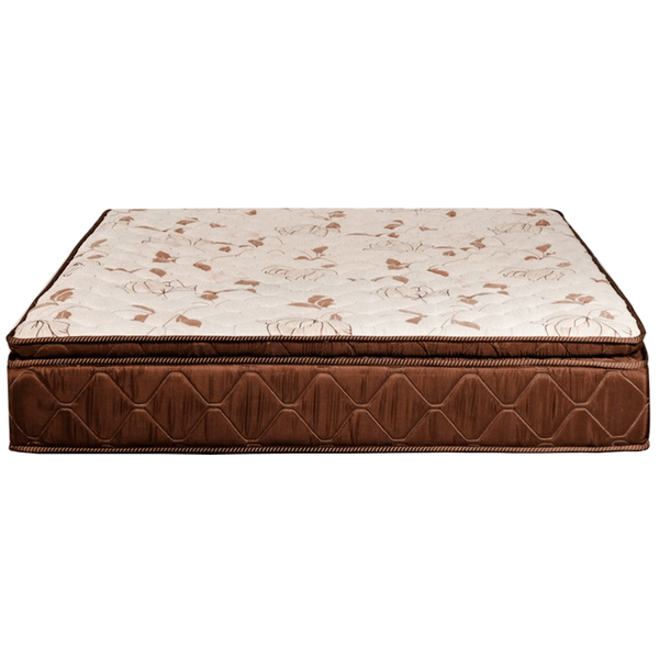 Colchão de Mola Bonnel, Pillow Top, 138x188, Marrom Liso Tulipa - Sonho