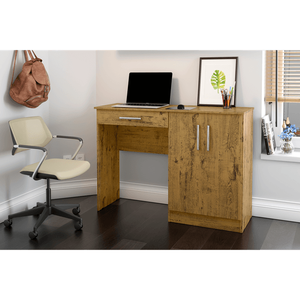 Mesa para Computador em MDP, 1 Gaveta, 2 Prateleiras - Space Nature