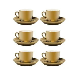 Conjunto de Xícaras para Café Versa Wolff, Porcelana, 6 Peças - 17369