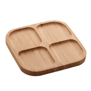 Petisqueira Lyor, 4 Divisórias, Bambu Square, Natural - 1347