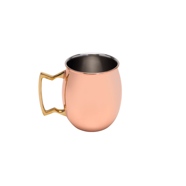 Caneca Moscow Wolff, Aço Inox, Cobre Cromado, 500ml - 27319