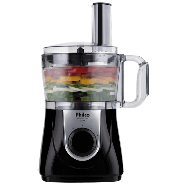 Processador de Alimentos Philco, 2 Velocidades, Pulsar, 800W, 1,2L - Maxxi PR 220V