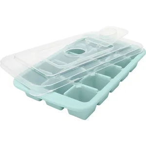 Forma para Gelo C/Tampa da Oxford Water Blue, Silicone - 069921