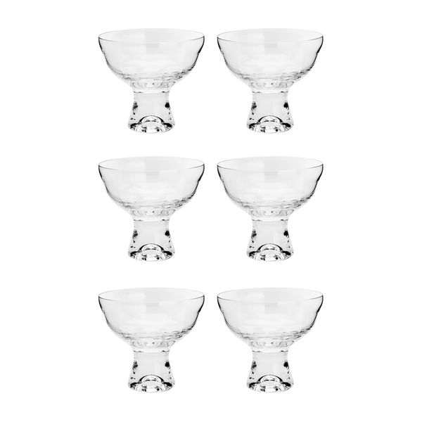 Conjunto de Taças para Sobremesa Vera Bohemia, Cristal, 6 Peças - 35322