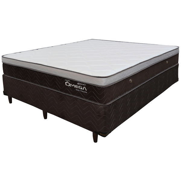 Conjunto Box Queen Size, Mola Pocket, D26, Faixa Sued, 158 x 198 cm - Amore