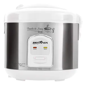 Panela de Arroz Britânia, 10 xícaras, 700 W, Com a função manter aquecido, Inox- BPA10BI 110V