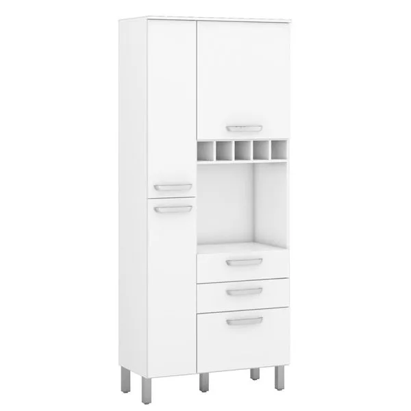 Paneleiro 4 Portas 2 Gavetas - Nesher Diva Branco