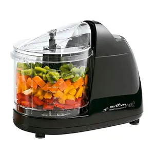 Mini Processador de Alimentos 2P Britânia 160W Jarra 360 ml Preto 220V