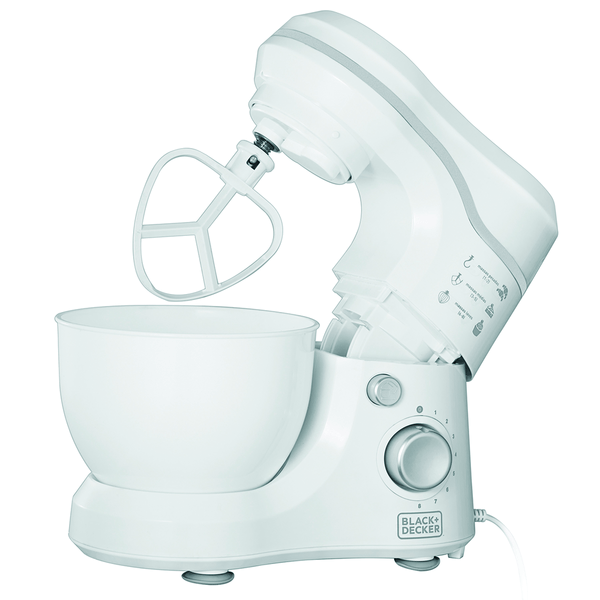 Batedeira Planetária Black e Decker, 400W, 8 Velocidades, Branca - PLAN1000B 110V