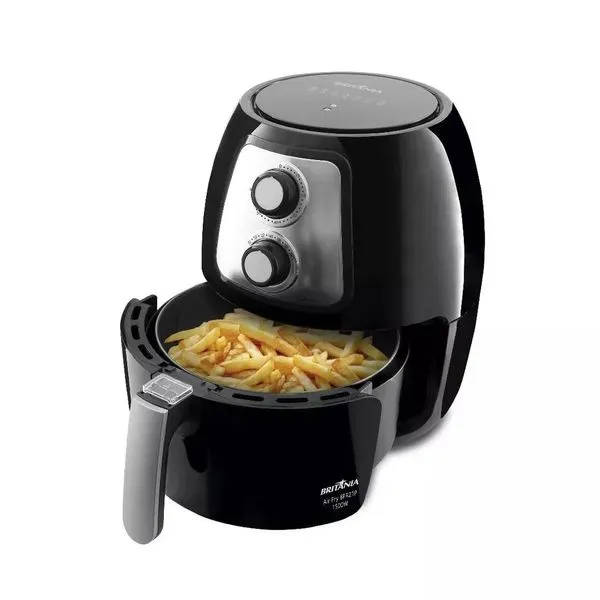 Fritadeira Elétrica Air Fry Britânia BFR21P 4L 1500W Preta
