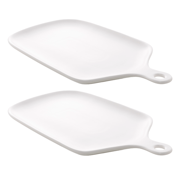 Conjunto de Travessas Nórdica, 2 Peças, 26x16 cm, Porcelana, Branco - 28714