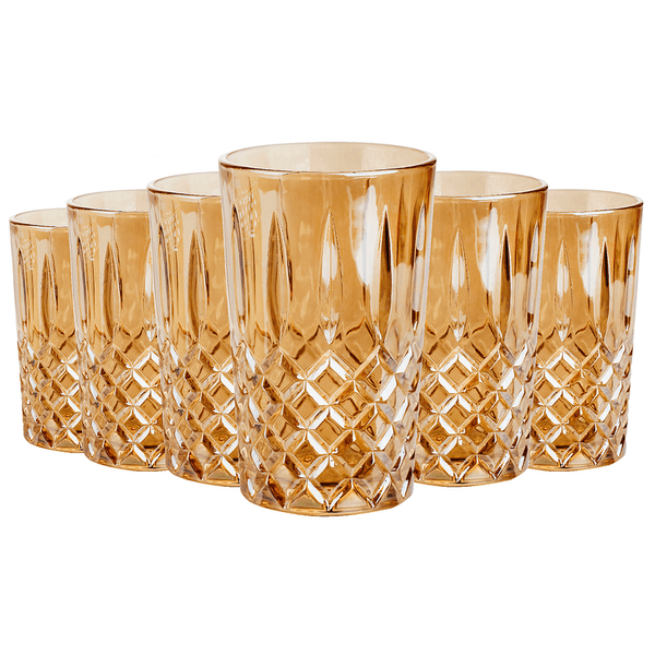 Jogo de Copos Lumini Casa Ambiente, 6 Peças, Vidro, 350ml - COVI087