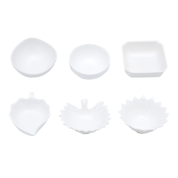 Conjunto Petisqueira Lyor, 18 Peças, Formatos Diversos, Porcelana - 6568