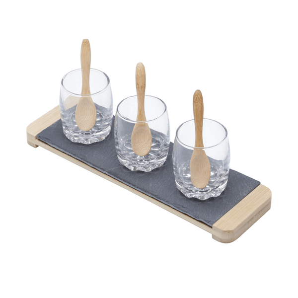 Jogo de Molheiras Lyor Ardósia, 7 Peças, 26x8cm - 6773
