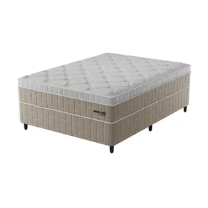 Conjunto Box Casal Amore Firme com Molas Ensacadas 1,88X1,38 - Topazio