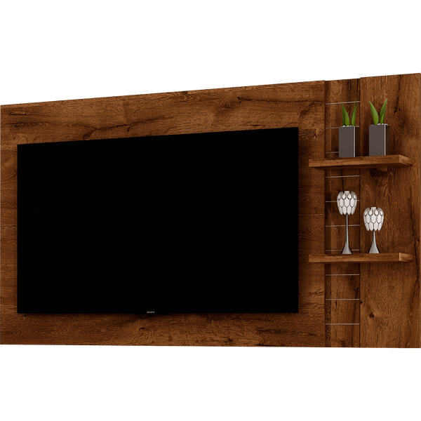 Painel Extensível Dante em MDF/MDP para TV até 47'' Dj Móveis Rústico Malbec