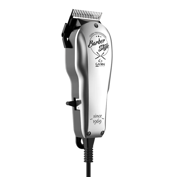 Cortador de Cabelo Gama Italy Barber Style, 10 Pentes, Lâminas de Aço Inox, Prata - GM593 220V