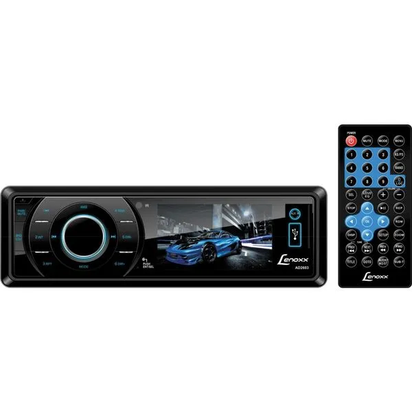 DVD Automotivo Lenoxx, Entradas USB e SD, Entrada para Vídeo Câmera, MP3 - AD2603